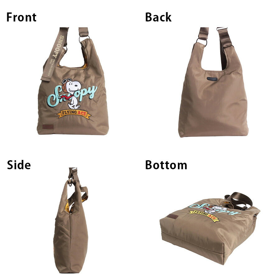 【outdoor products】odb032 ピーナッツ 2WAYショルダー 斜め掛け かばん キャラクター 使いやすい 普段使い かわいい レディース ギフト プレゼント ブラック