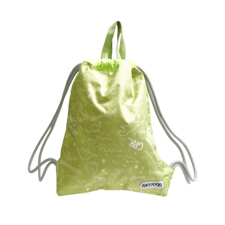 【レターパック配送/時間指定不可】OUTDOOR PRODUCTS アウトドア キッズ ナップサック OUT-504 入学準備 新学期 入学 入園 お祝い 1年生 年少 年中 年長 プレゼント 恐竜柄 アルファベット ドット柄 女の子 男の子 子供 体操服 給食着 入れ かわいい おしゃれ 目印