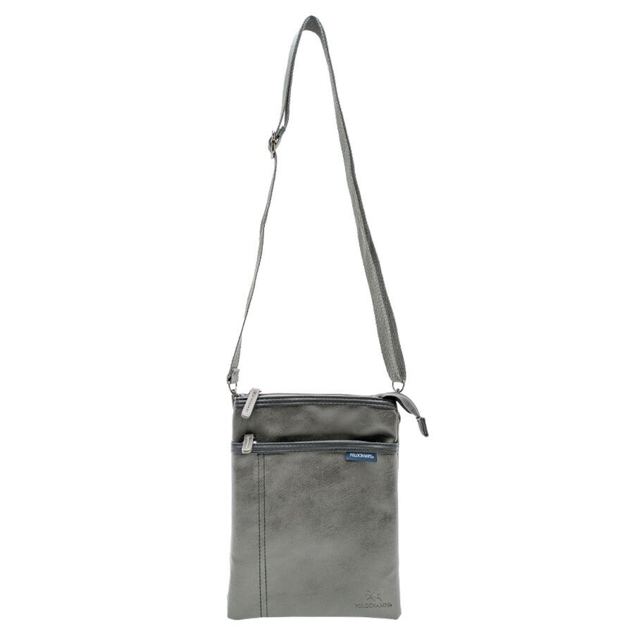 【POLOCHAMPS】 pcp102 ミニショルダー ショルダーバッグ 斜め掛け 使いやすい 普段使い コンパクト シンプル カジュアル ユニセックス プレゼント ブラック
