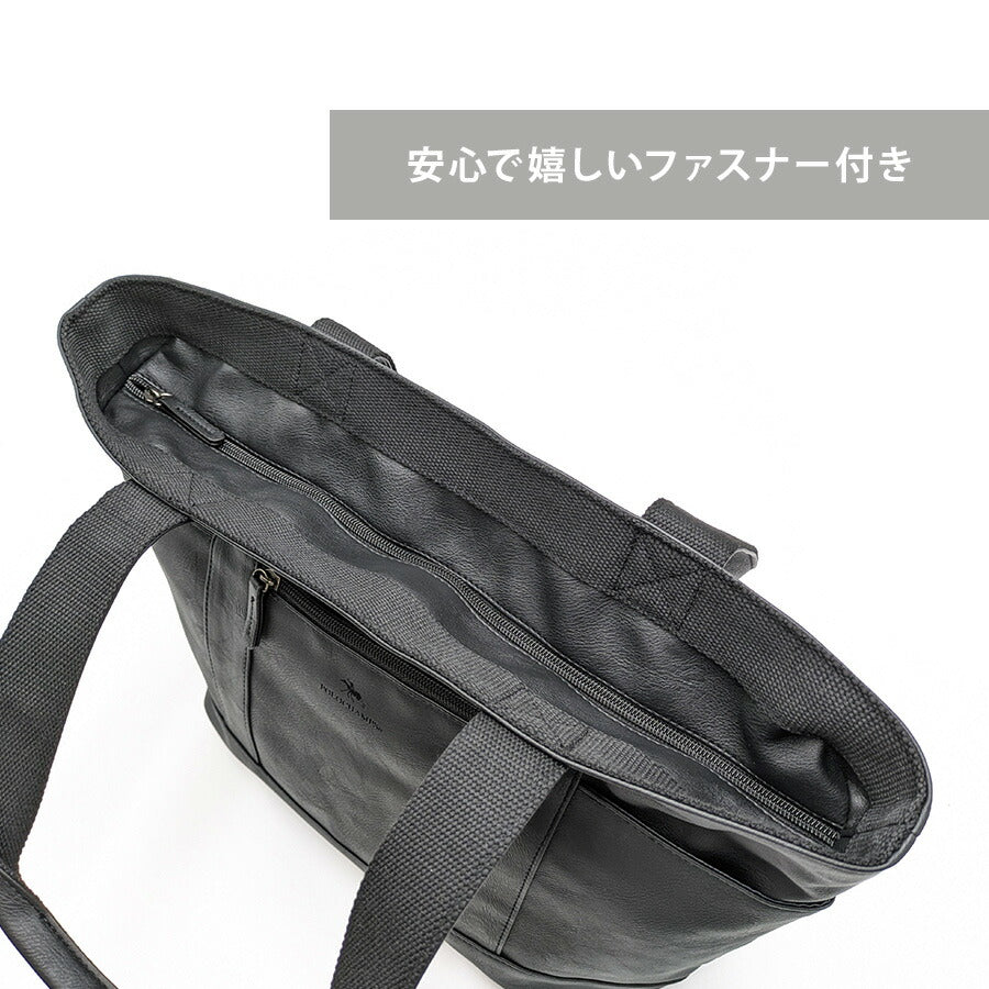 【POLO CHAMPS】 pcp107 トートバッグ 手持ち 鞄 かばん カバン バッグ 普段使い 使いやすい シンプル カジュアル メンズ 父の日 ギフト プレゼント ブラック