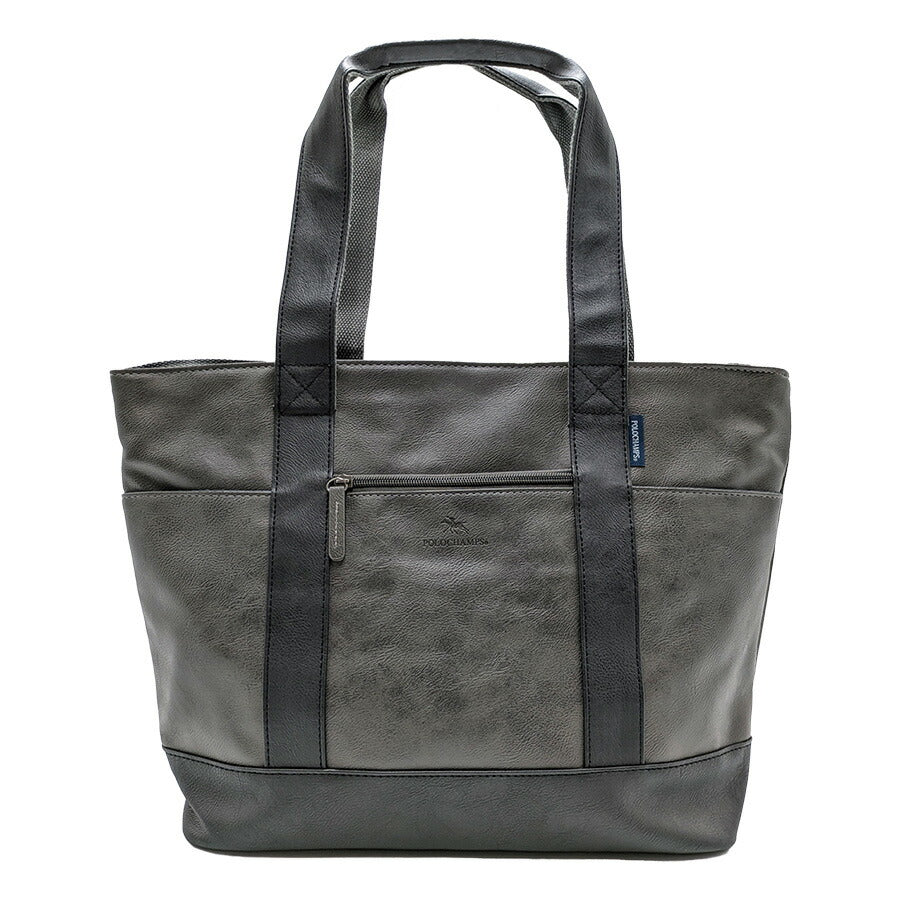【POLO CHAMPS】 pcp107 トートバッグ 手持ち 鞄 かばん カバン バッグ 普段使い 使いやすい シンプル カジュアル メンズ 父の日 ギフト プレゼント ブラック