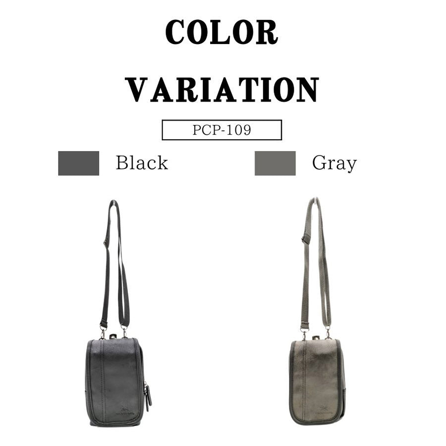 【POLOCHAMPS】 pcp109 フラップポーチ ミニショルダーバッグ 肩掛け 斜め掛け 使いやすい 普段使い シンプル カジュアル ユニセックス プレゼント ブラック