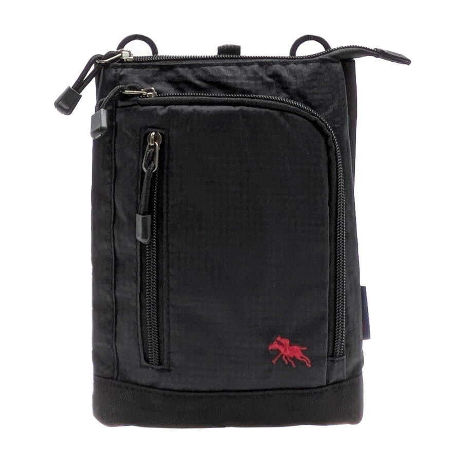 【クリックポスト/時間指定不可】【POLO CHAMPS】 pcr108 シザーバッグ 斜め掛け かばん カジュアル メンズ ギフト プレゼント 父の日 敬老の日 ブラック
