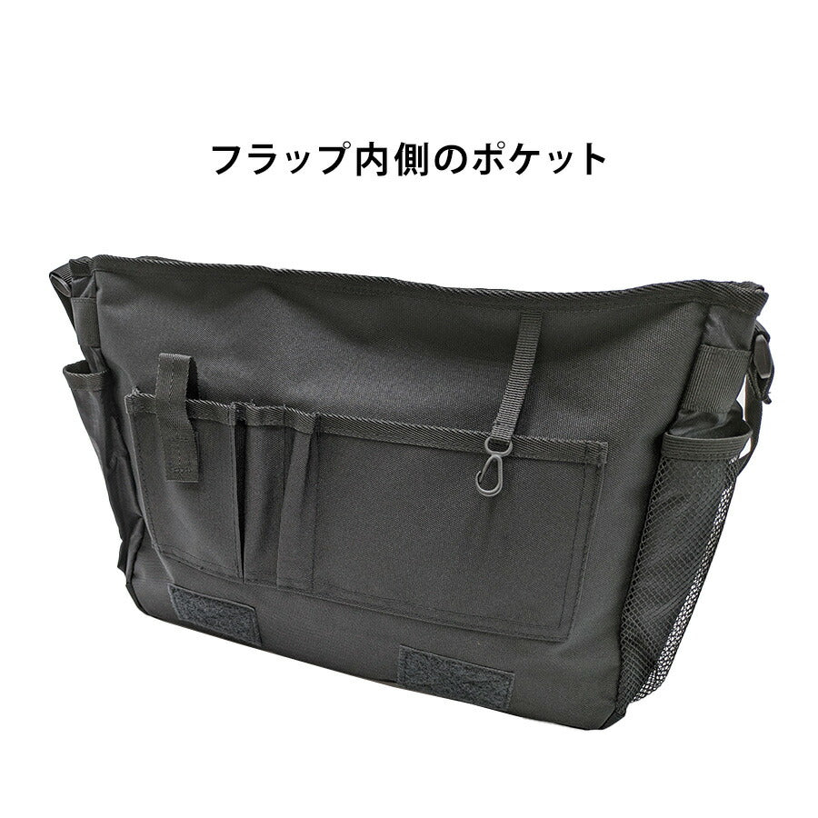 【POLO CHAMPS】 pcr112 フラップショルダー 斜め掛け かばん カバン 鞄 使いやすい 普段使い シンプル カジュアル メンズ 父の日 ギフト プレゼント ブラック
