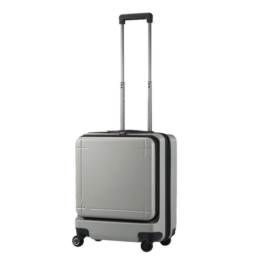 【PROTECA】 02961 マックスパス3 スーツケース42L キャリーケース 機内持ち込み フロントオープン 日本製 プロテカ 1〜3泊 出張 ガンメタリック ストッパー付き