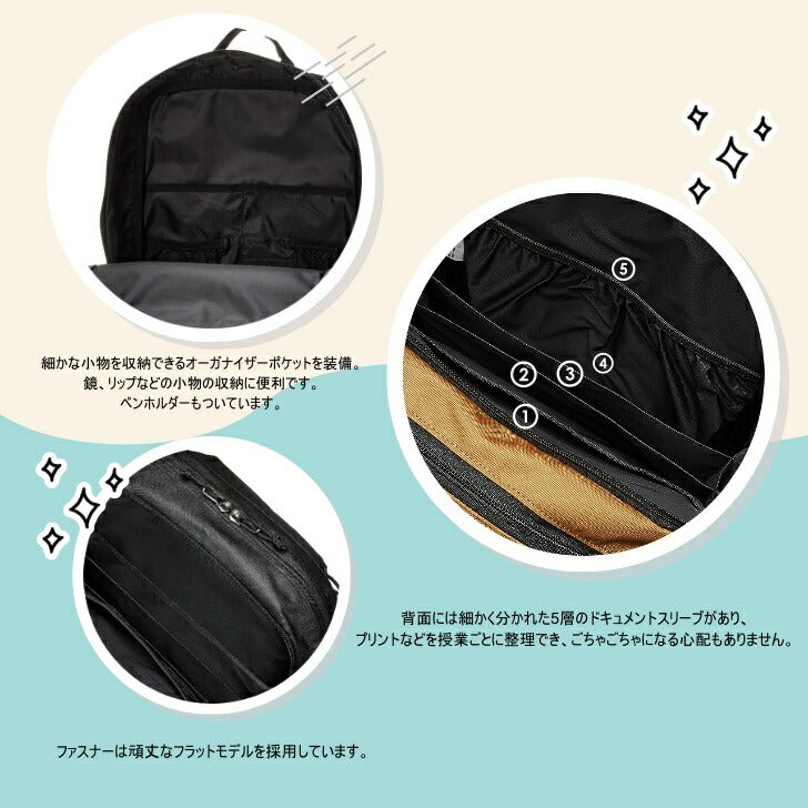 Columbia コロンビア PU8400 Fletcher Avenue 20L Backpack フレッチャーアベニュー バックパック 通学 ドキュメントスリーブ 2気室構造 お弁当用ディバイダ— YKK ファスナー サイドポケット 通学 通勤 学生 ブラック ベージュ 人気 おすすめ 送料無料