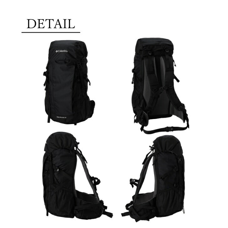 Columbia コロンビア PU8469 Burke Mountain 32L Backpack バークマウンテン バックパック 日帰り登山 山小屋泊 機能性抜群 大型バックパック トップローディング ショルダーハーネス 水筒 ペットボトル サイドポケット レインカバーを ハイドレーション ハイキング 送料無料