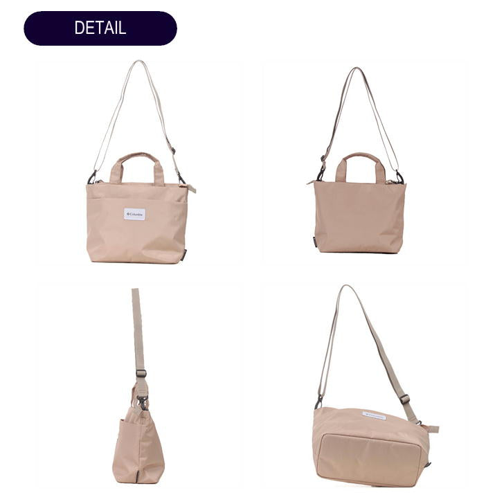 【レターパック配送】Columbia コロンビア トートショルダーバッグ PU8632 トートバッグ ショルダーバッグ メンズ レディース ユニセックス ブラック ホワイト ベージュ グリーン 全4色 2023SS