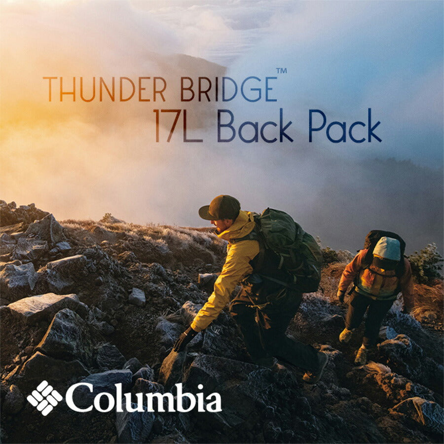 Columbia コロンビア PU8651 バックパック 17L オムニシールド THUNDER BRIDGE クロ グレー バッグ アウトドア フェス 音楽イベント 旅行 お出かけ 買い物 レディース メンズ 男女兼用 プレゼント 贈り物 ブランド