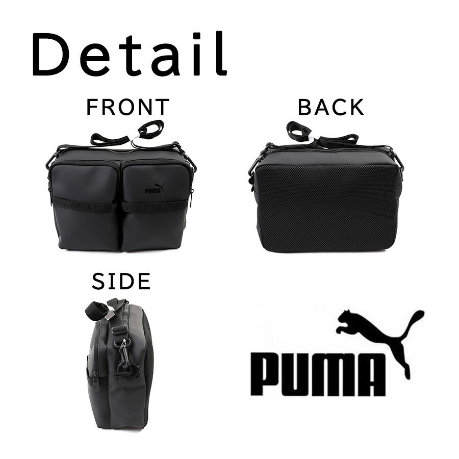 PUMA j20393 アクロス ショルダーバッグ 斜め掛けバッグ 斜め掛け かばん 普段使い 撥水 軽量 通勤 通学 男女兼用 ユニセックス プレゼント ギフト ブラック