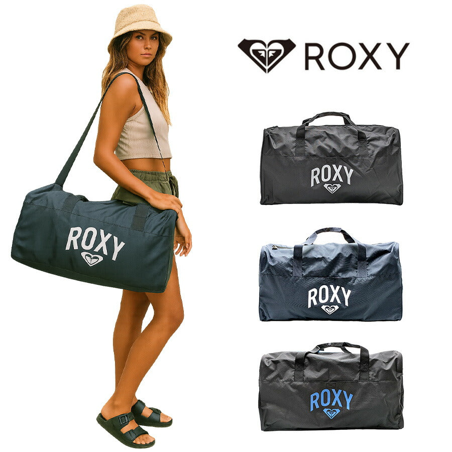 【ROXY】RBG231309 ボストン 45L かばん 鞄 カバン バッグ ロキシー ブラックブルー ブラック ネイビー  使いやすい 修学旅行 林間学校 旅行 大容量 1泊〜2泊 おしゃれ かわいい スポーティー