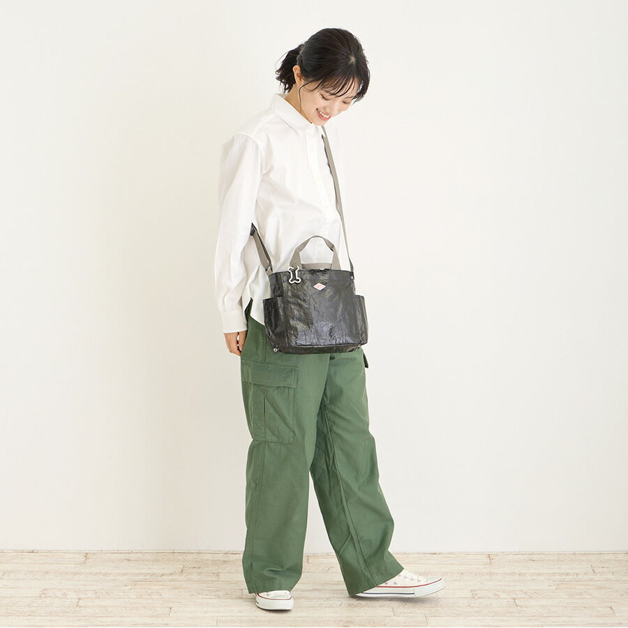 【ROOTOTE】 1128 SN.スクエア.DOG.BUDDY-A ユニセックス 軽量 撥水加工 お散歩バッグ カラビナ ショルダー トート シンプル カジュアル プレゼント ブラック
