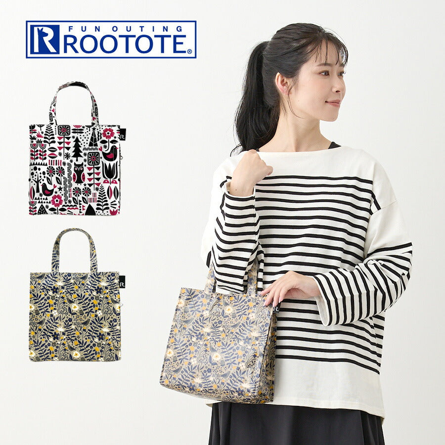 【ROOTOTE】 1307 EU.スクエア.クレールーD トートバッグ かわいい 小さめ 通勤 自立 レディース 軽量 おしゃれ シンプル カジュアル プレゼント シーズナル