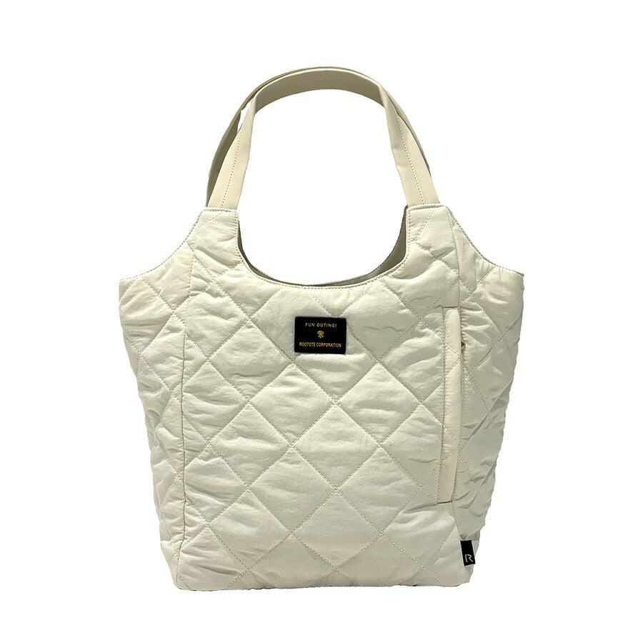 【ROOTOTE】 1331 LT.ラウンド.パルーティ.Quilt-C トートバッグ 小さめ 通勤 仕事 軽量 手持ち 仕切り付き 撥水 レディース おしゃれ プレゼント ブラック