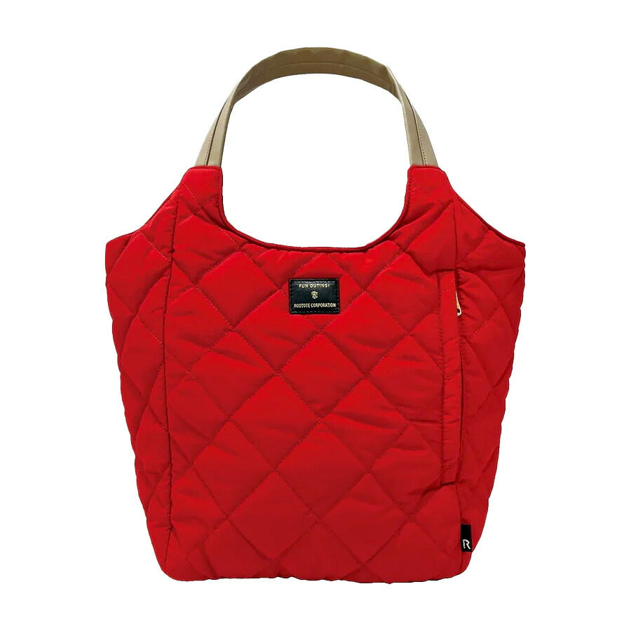 【ROOTOTE】 1331 LT.ラウンド.パルーティ.Quilt-C トートバッグ 小さめ 通勤 仕事 軽量 手持ち 仕切り付き 撥水 レディース おしゃれ プレゼント ブラック