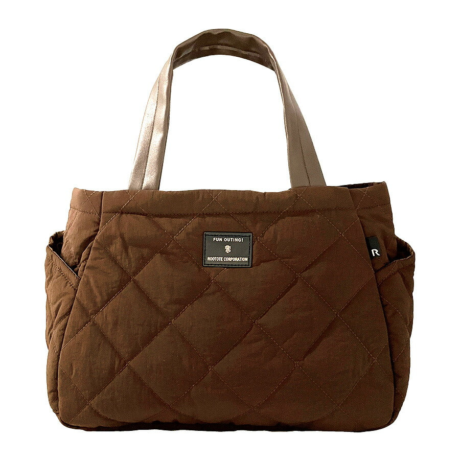 【ROOTOTE】 1332 LT.デリ.パルーティ.Quilt- C トートバッグ 通勤 仕事 軽量 手持ち 仕切り付き 撥水 レディース おしゃれ かわいい プレゼント ブラック