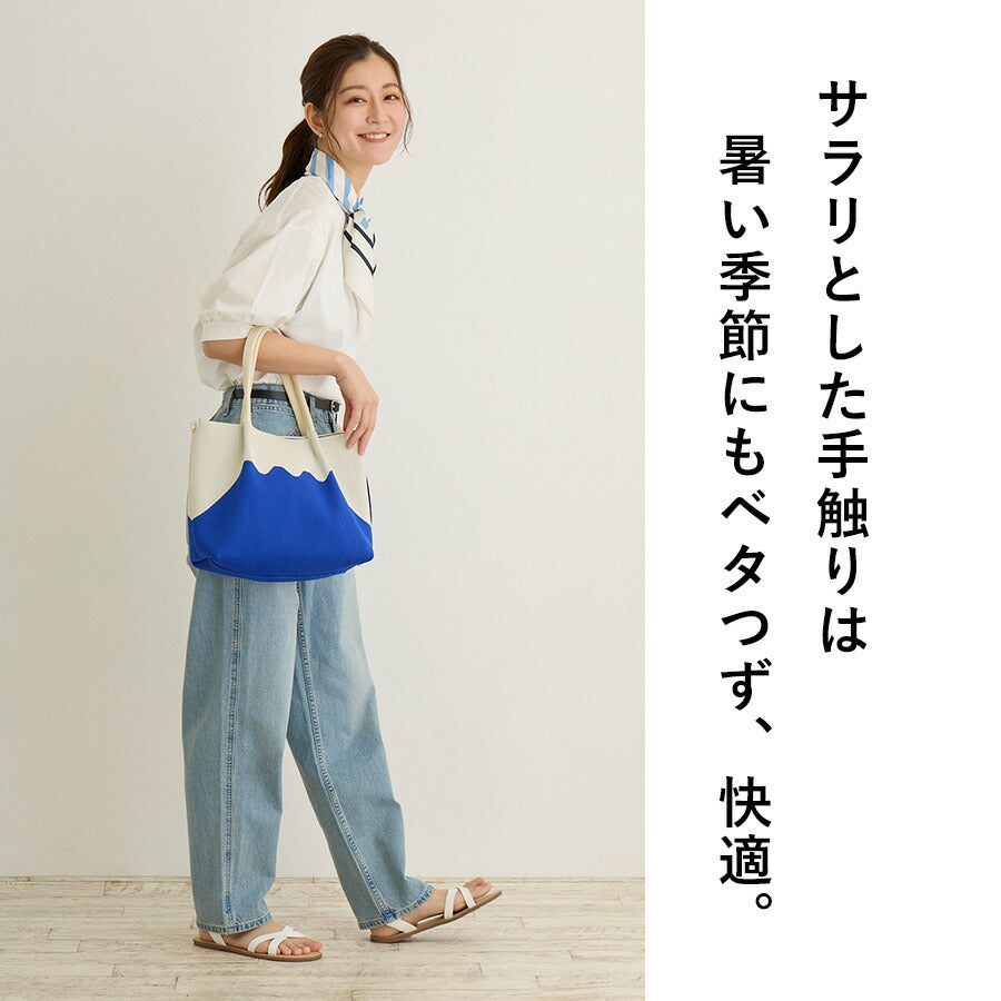 【ROOTOTE】 2486 CJ.デリ.ルフル Fuji-A Panda-A トートバッグ 軽量 使いやすい シンプル レディース ギフト ベージュ