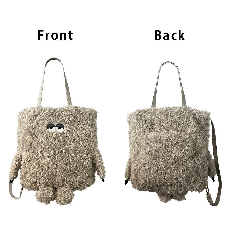【ROOTOTE】3617 EU.TALL.2way.クリプデット-E 手持ち トートバッグ かばん バッグ 普段使い 使いやすい かわいい キャラクター レディース ギフト ブラウン