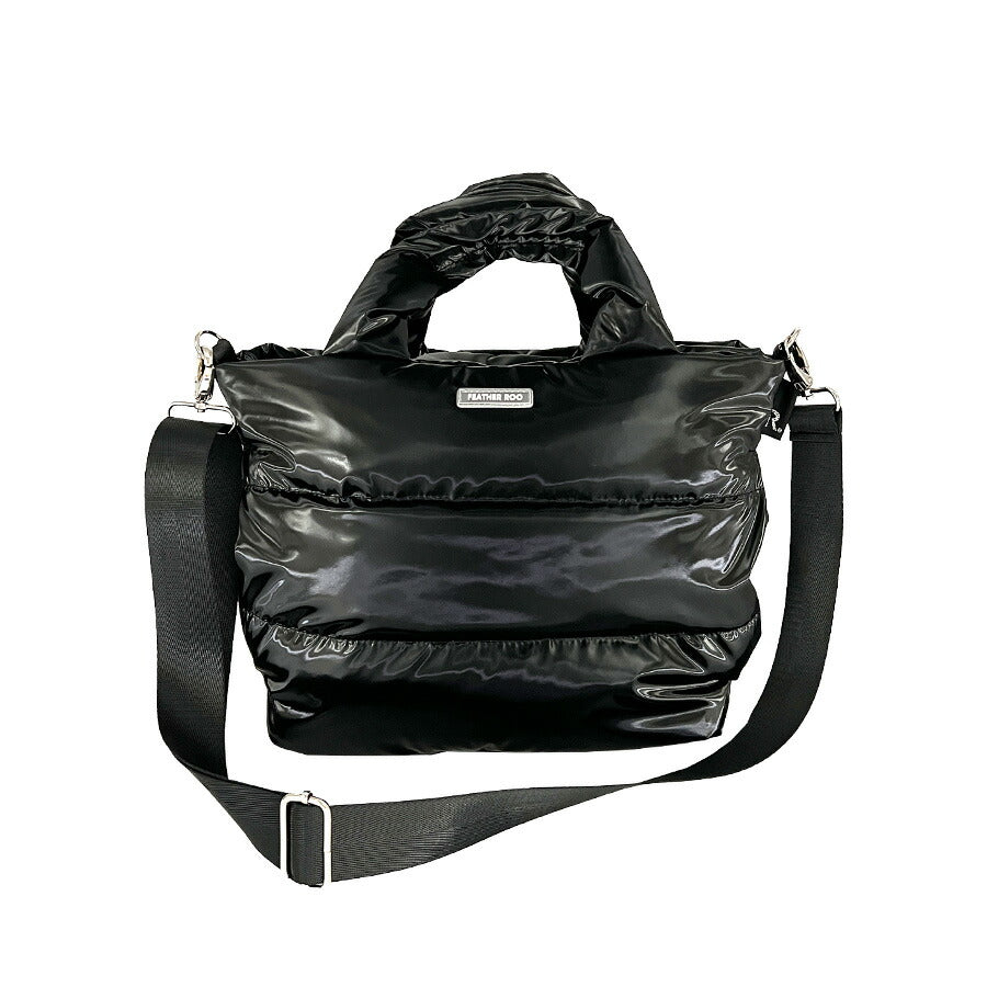 【ROOTOTE】3683 FE.デリ.モ ダーン-A 手持ち 斜め掛けトートバッグ 大容量 かばん 普段使い 使いやすい シンプル レディース プレゼント ギフト ブラック