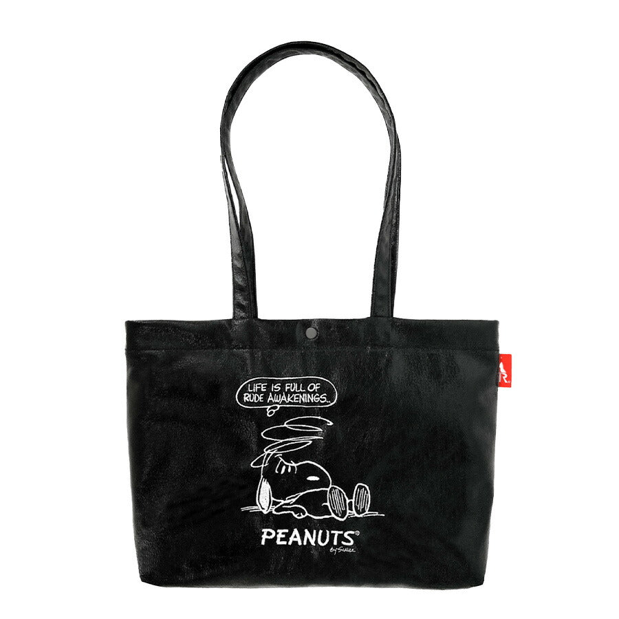 【クリックポスト/時間指定不可】【ROOTOTE】8445 IP.A4w.メタリック.Peanuts-0Q トートバッグ スヌーピー かわいい 普段使い レディース ギフト ブラック