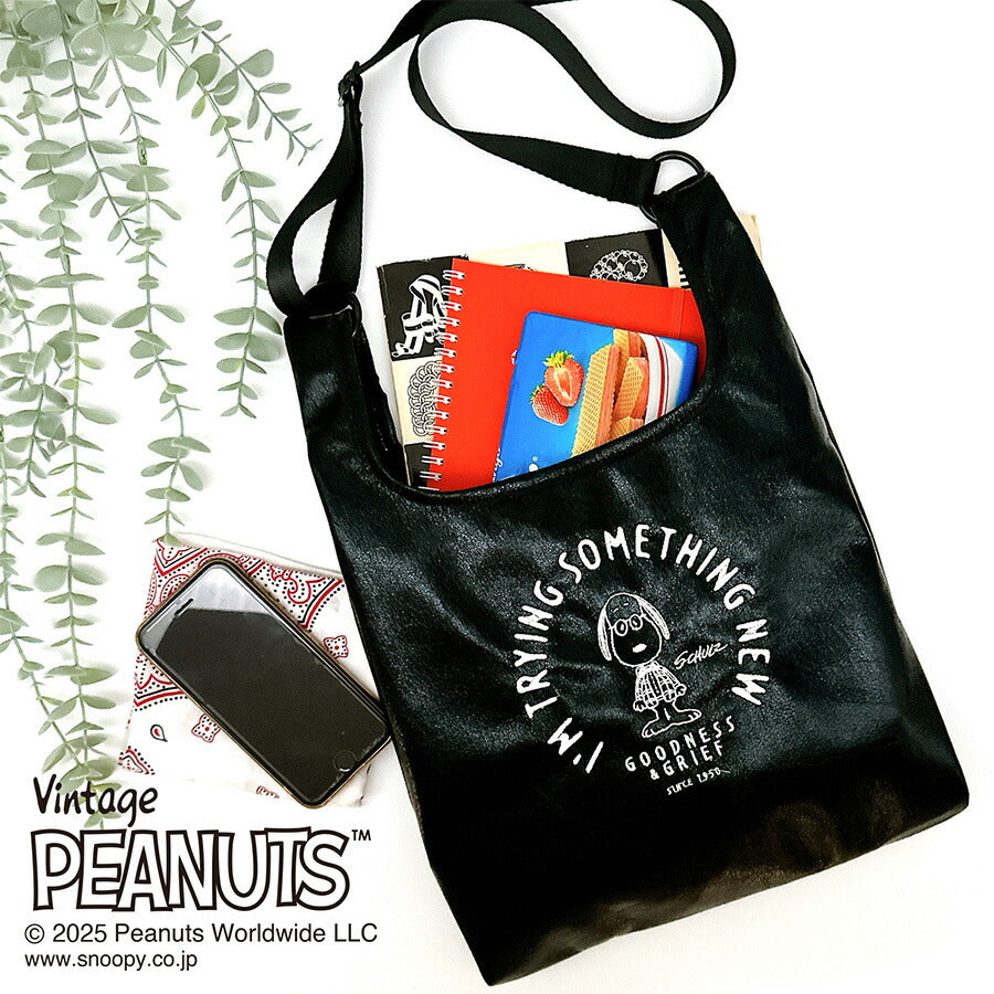 【クリックポスト/時間指定不可】【ROOTOTE】8447 IP.BS.メタリック.Peanuts-0Q トートバッグ スヌーピー かわいい 普段使い レディース ギフト ブラック