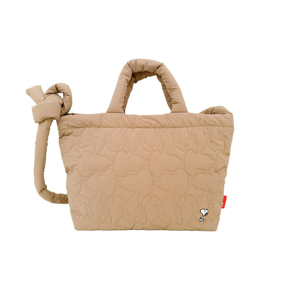 【ROOTOTE】8450 IP.BR.quilt.Peanuts-0N トートバッグ 斜め掛け 手持ち スヌーピー かわいい 普段使い 使いやすい レディース ギフト ブラック