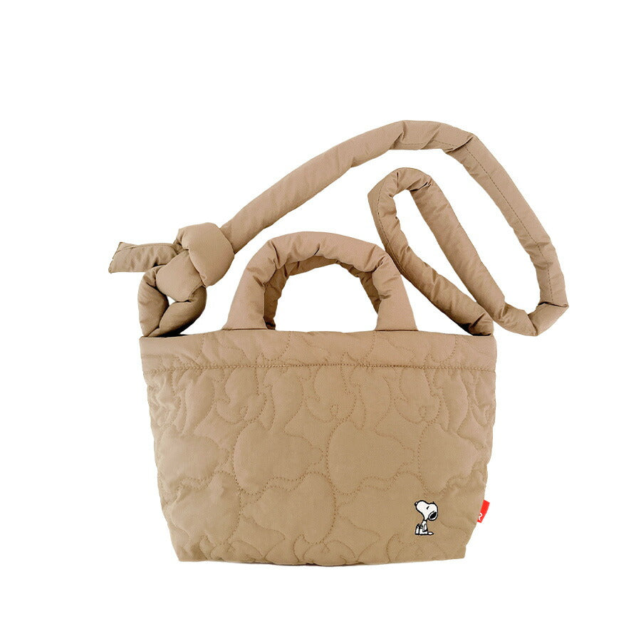【ROOTOTE】8451 IP.デリ.quilt.Peanuts-0N トートバッグ 斜め掛け 手持ち スヌーピー かわいい 普段使い 使いやすい レディース ギフト ブラック