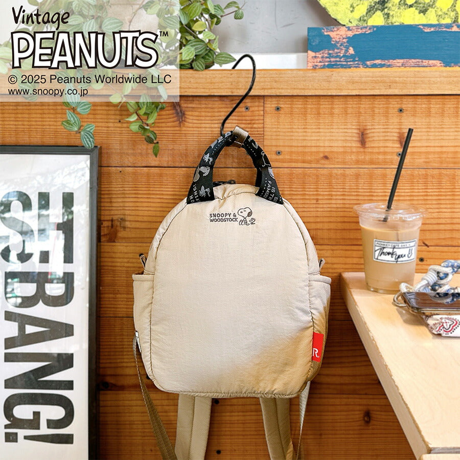 【ROOTOTE】8453 IP.BR.CeoPadded.Peanuts-0S リュック スヌーピー かわいい 普段使い レディース ギフト ブラック