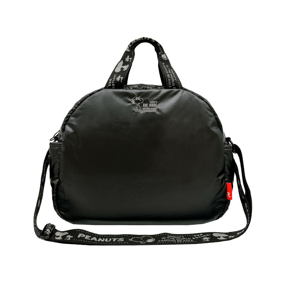 【ROOTOTE】8454 IP.BR.MedPadded.Peanuts-0S 斜め掛け ボストン ショルダー スヌーピー かわいい 普段使い 使いやすい レディース ギフト プレゼント ブラック