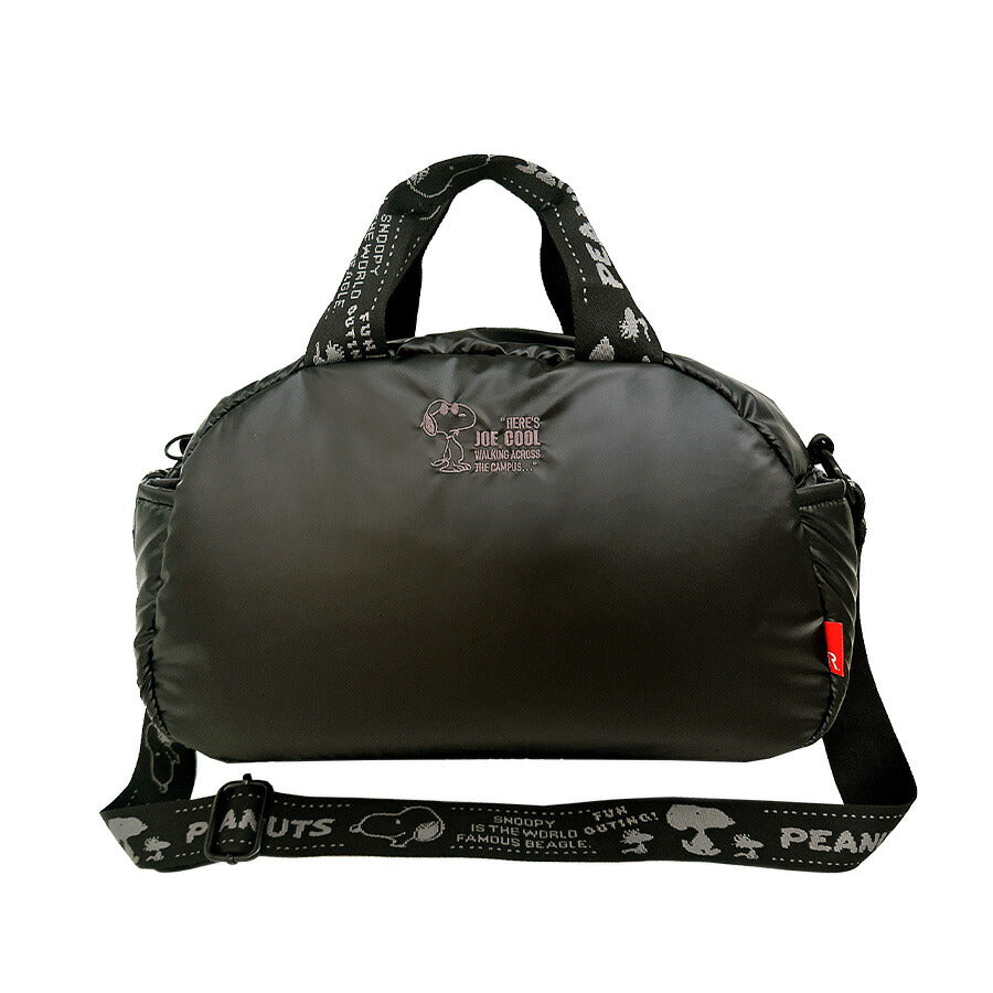 【レターパック配送/時間指定不可】【ROOTOTE】8455 IP.デリ.Padded.Peanuts-0S 斜め掛け ボストン ショルダー スヌーピー かわいい レディース ギフト ブラック