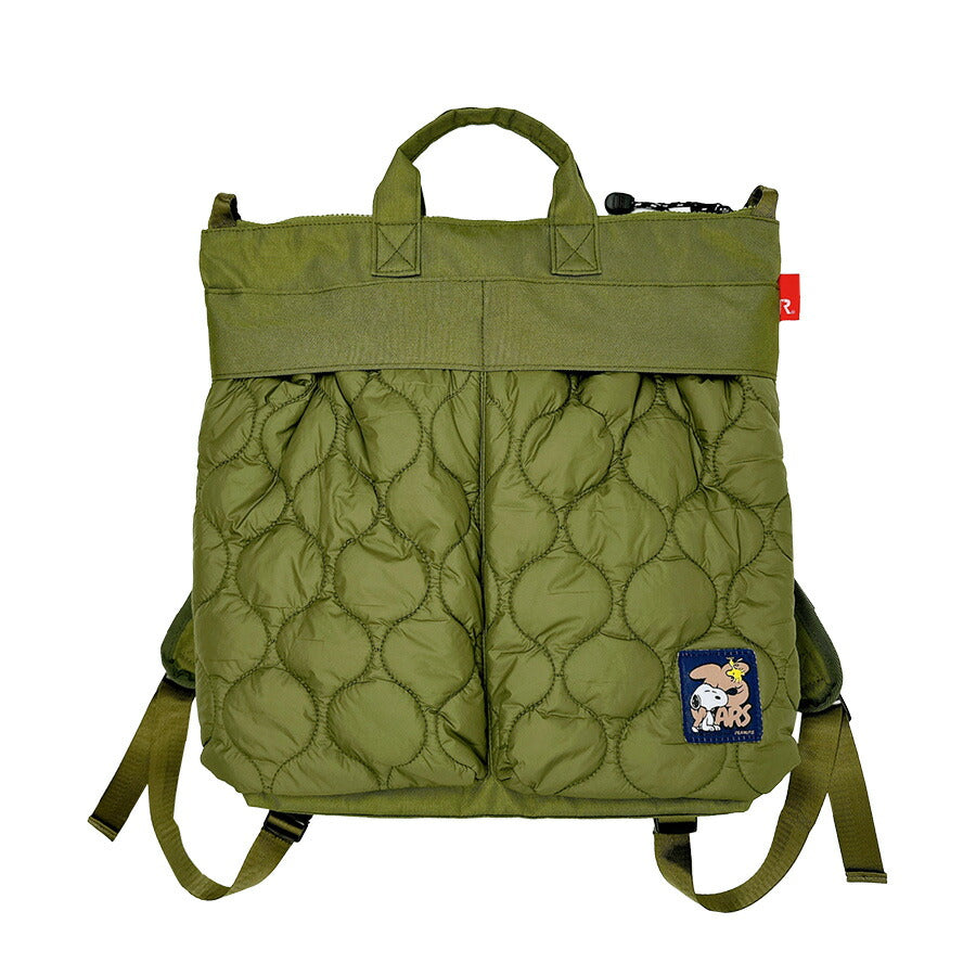 【ROOTOTE】8457 IP.セオルー.パフ.Peanuts-0R 手持ち リュック 2WAY かばん スヌーピー かわいい 使いやすい 普段使い レディース プレゼント ギフト ブラック