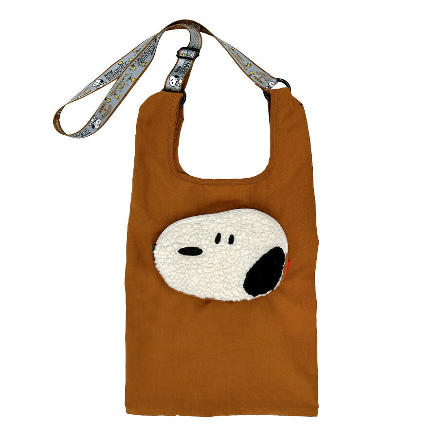 【クリックポスト/時間指定不可】【ROOTOTE】8458 IP.RS.Peanuts-0P エコバッグ 手持ち 斜め掛け スヌーピー かわいい レディース プレゼント ギフト ブラック
