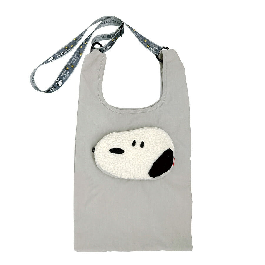 【クリックポスト/時間指定不可】【ROOTOTE】8458 IP.RS.Peanuts-0P エコバッグ 手持ち 斜め掛け スヌーピー かわいい レディース プレゼント ギフト ブラック