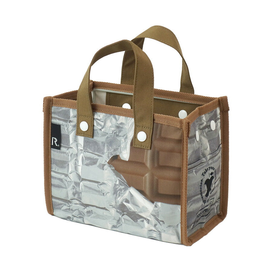 【ROOTOTE】 9677 ルー・ガービッジ.RPET Poly 卓上-A トートバッグ 小さめ 自立 ゴミ箱 シンプル レディース おしゃれ かわいい プレゼント ギフト バナナ