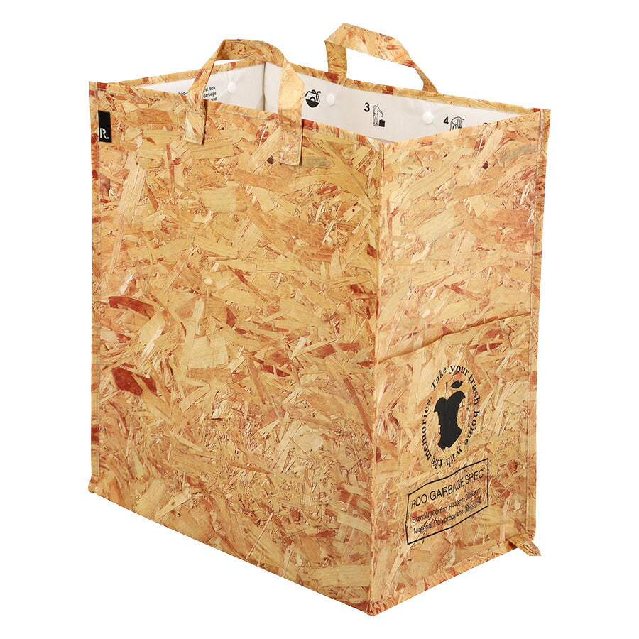 【ROOTOTE】 9680 ゴミ箱にもなるトートバッグ 45L 大容量 軽量 ダストボックス 水に強い かばん バッグ シンプル レディース  ギフト プレゼント ブラック
