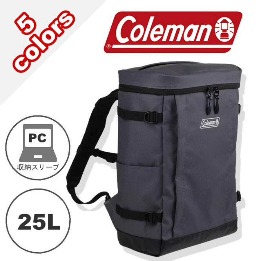 Coleman コールマン SHIELD25 シールド25 リュック バックパック 25L スクエア メンズ レディース シンプル カジュアル アウトドア 通学 学生 社会人 旅行 部活 合宿 習い事 ジム おしゃれ 人気 送料無料 バッグ 鞄
