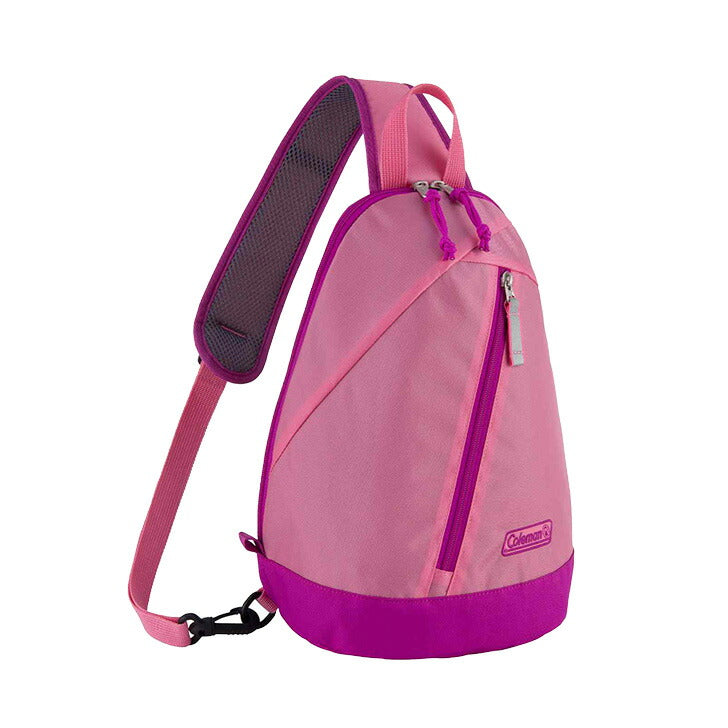 Coleman コールマン スリングバッグミニ sling-mini キッズ ワンショルダー スリング バッグ ロゴ ワンポイント 総柄 アウトドア 使いやすい チェストストラップ リフレクター サイドポケット シンプル 小さめ 通園 通学 遠足 学童 習い事 お出かけ