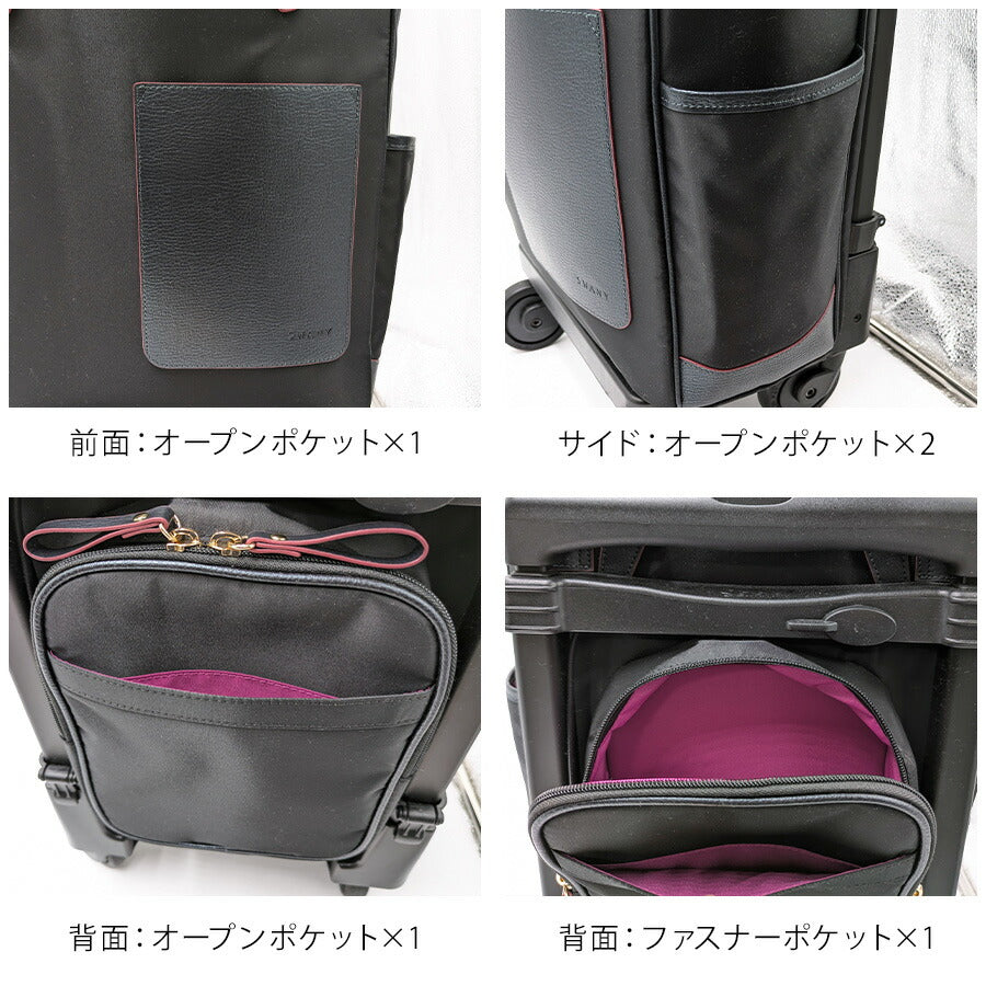 【SWANY】[エコバッグプレゼント中] d598-m21 リリーア ショッピングキャリー ブラック 使いやすい 普段使い お買い物 おしゃれ レディース プレゼント ギフト 母の日 敬老の日