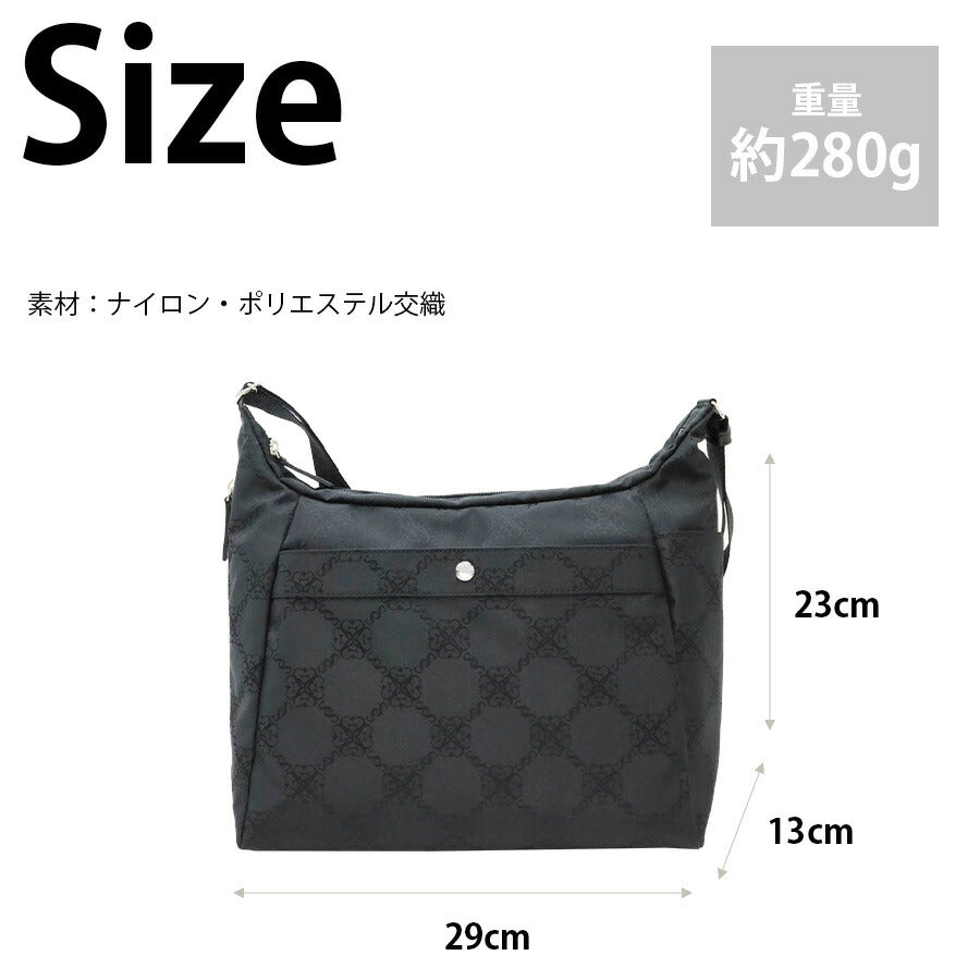 【レターパック配送/時間指定不可】【SCHOZON】11-2013 リエート ショルダーバッグ 斜め掛け 日本製 使いやすい レディース プレゼント ギフト ブラック 母の日