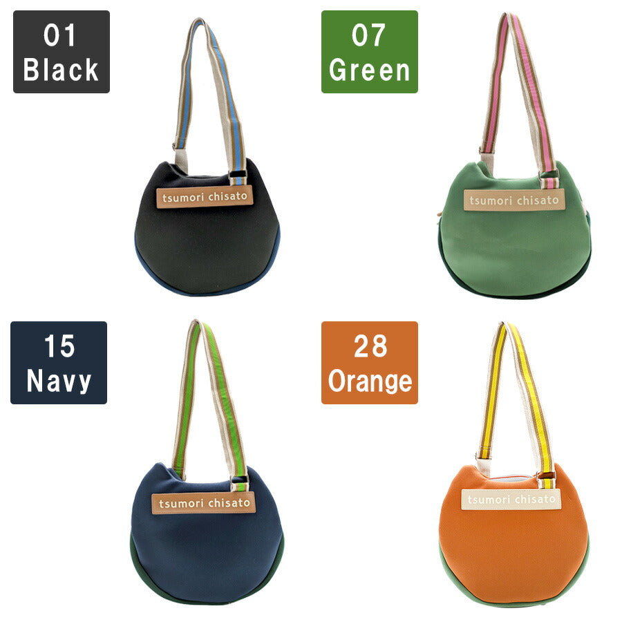 【tsumori chisato CARRY】 50795 ネコかおウレタン ショルダーバッグ 斜め掛け バイカラー かばん かわいい おしゃれ レディース 母の日 ギフト ブラック
