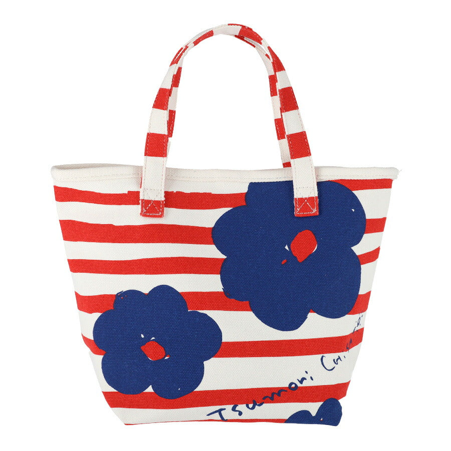 【レターパック配送/時間指定不可】【tsumori chisato CARRY】 50865 フラワーボーダートートバッグM 手持ち かばん レディース 母の日 ギフト ブラック
