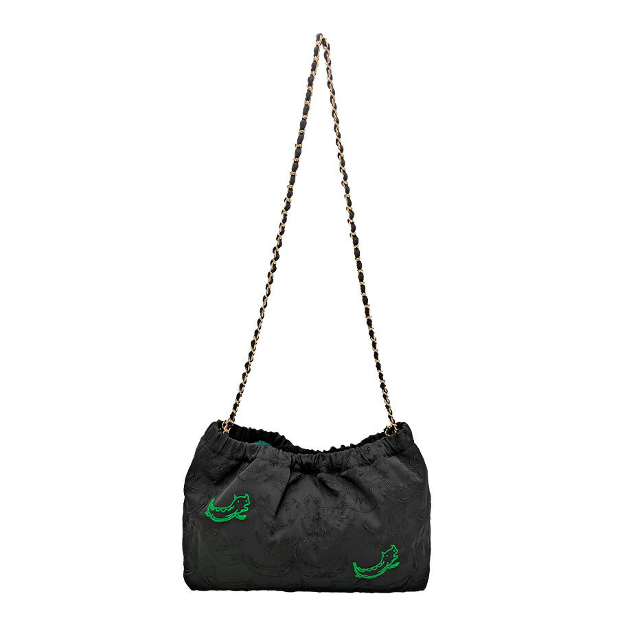 【tsumori chisato CARRY】50886 ナミネコシシュウ ショルダーバッグ 斜め掛け かばん 使いやすい 普段使い レディース ギフト プレゼント ブラック 母の日