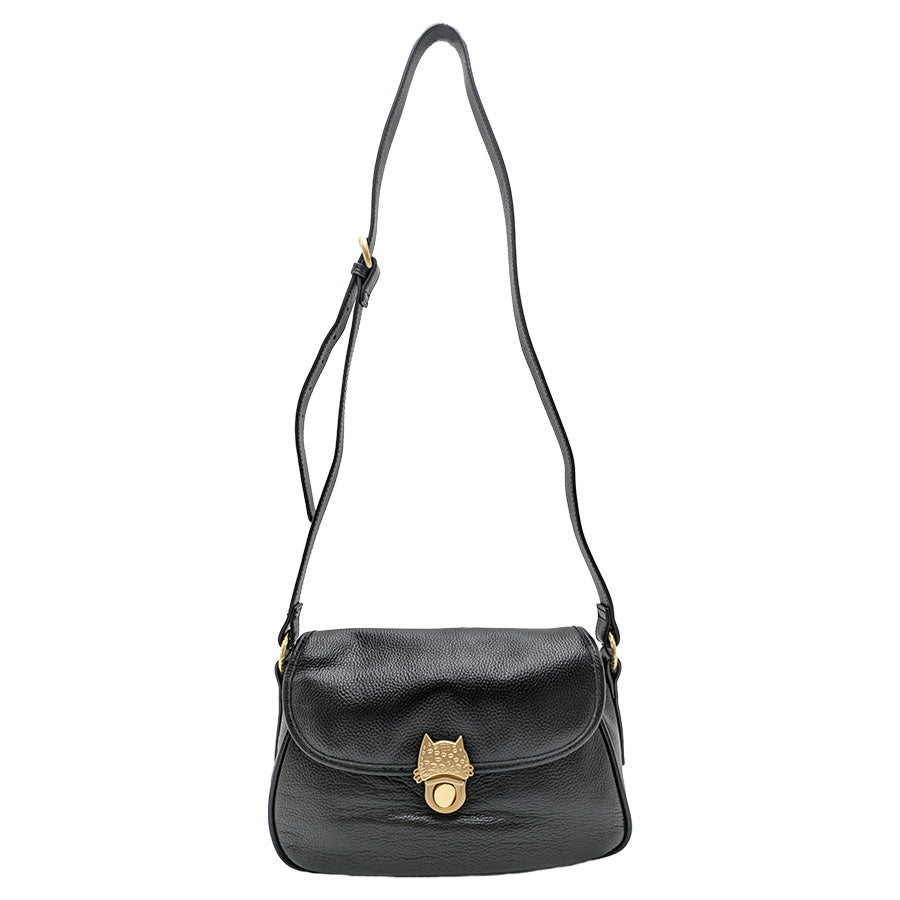 【tsumori chisato CARRY】 53451 NEWカリヤネコ ショルダーバッグ M 斜め掛け かばん カバン 鞄 レディース プレゼント ギフト 母の日 敬老の日 ブラック