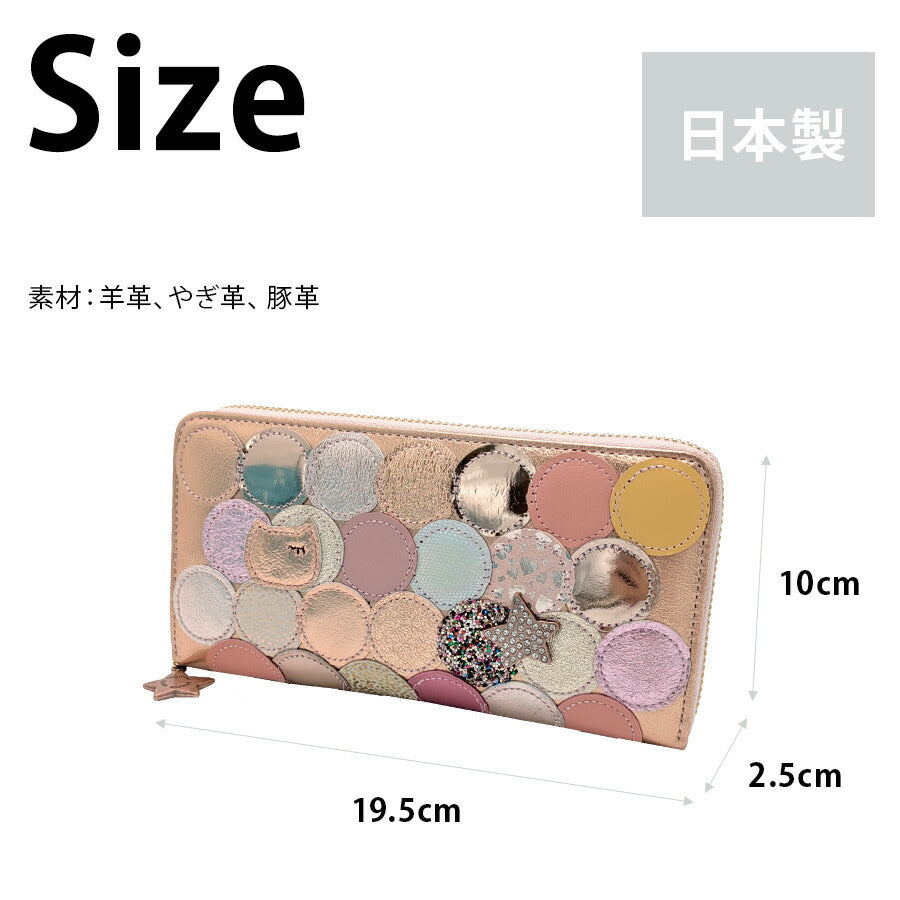 【tsumori tisato CARRY】57093 シンマルチドット 長財布 ウォレット 使いやすい 普段使い 日本製 レディース ギフト プレゼント 母の日 敬老の日 ブラック