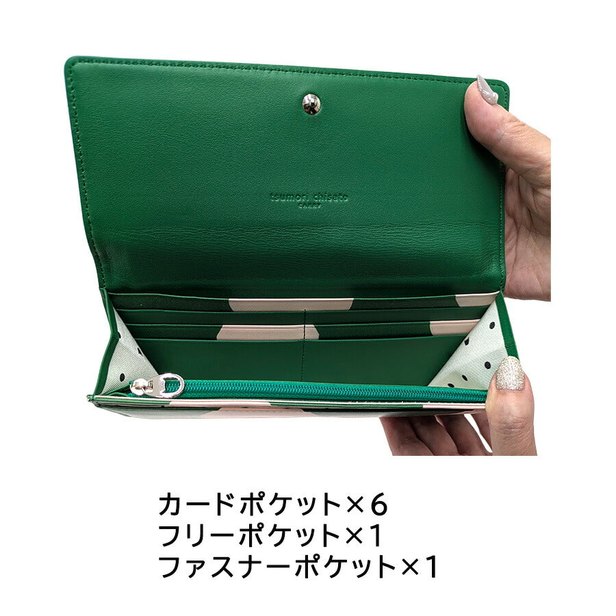 tsumorichisatoCARRY 57304 ズームドット がま口長財布 がま口財布 ウォレット 大容量 普段使い レディース プレゼント ギフト 母の日 日本製 一粒万倍 ブラック