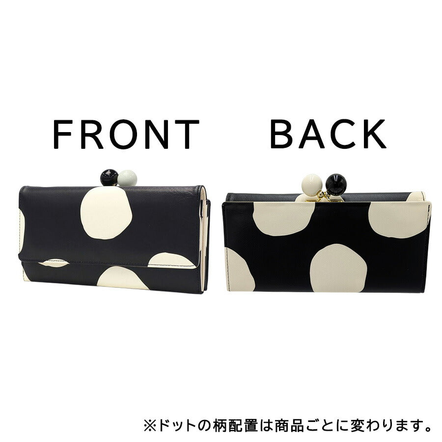 tsumorichisatoCARRY 57304 ズームドット がま口長財布 がま口財布 ウォレット 大容量 普段使い レディース プレゼント ギフト 母の日 日本製 一粒万倍 ブラック