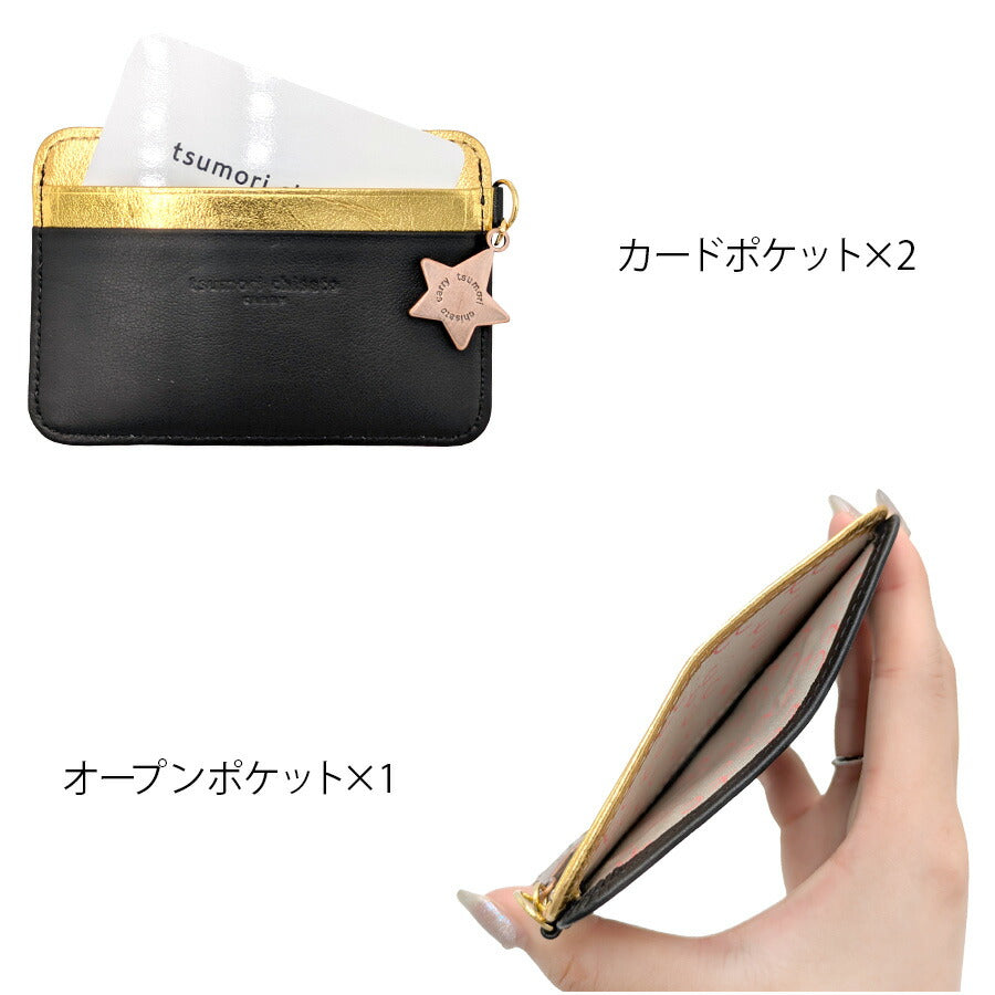【tsumori tisato CARRY】57465 ホクトシチセイ パスケース ウォレット 使いやすい 普段使い 日本製 レディース ギフト プレゼント 母の日 敬老の日 ブラック