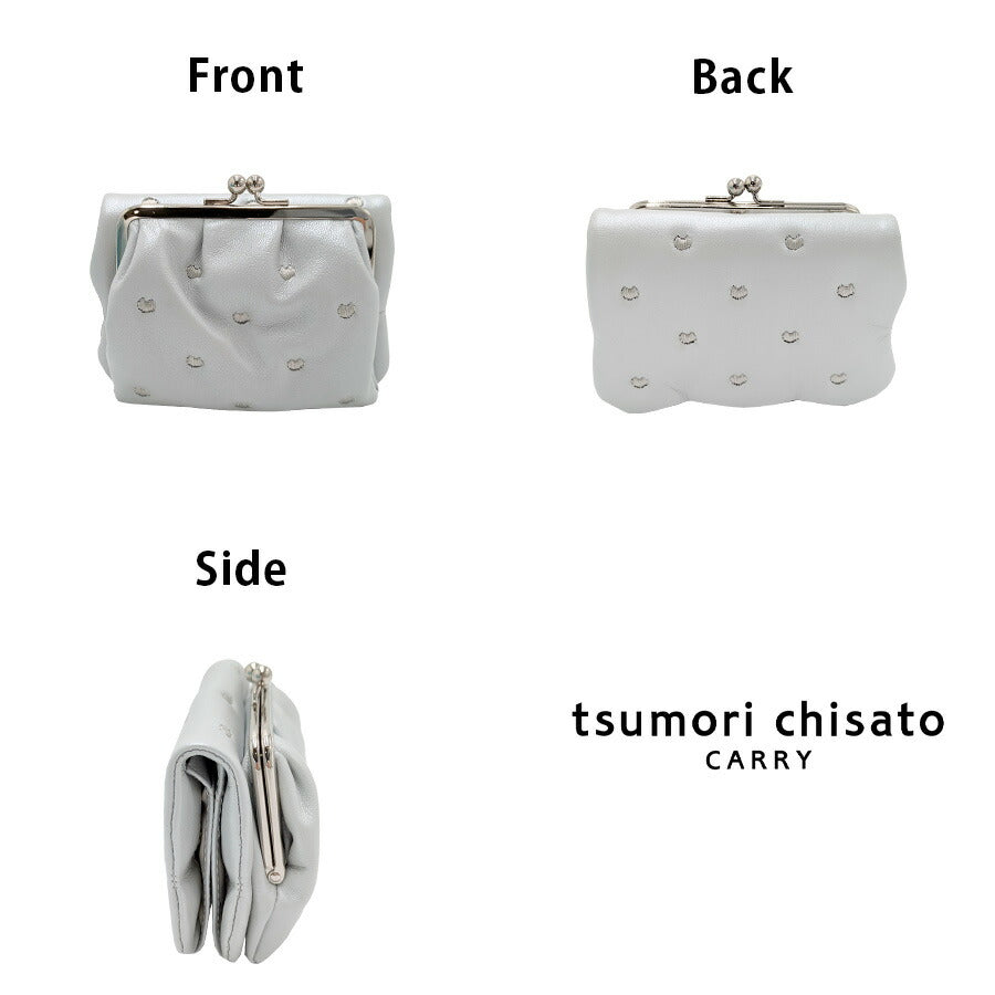 【tsumori chisato CARRY】57886 プチネコ 折り財布 財布 さいふ サイフ ウォレット 日本製 使いやすい 普段使い レディース ギフト プレゼント ブラック 母の日
