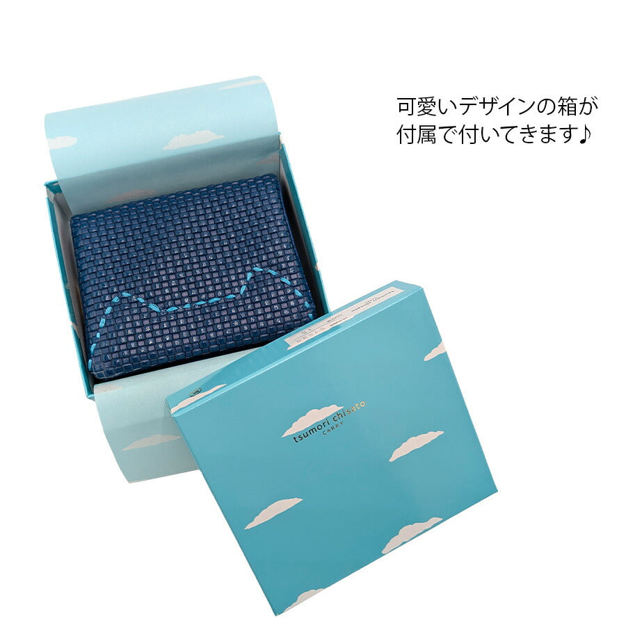 【tsumori chisato CARRY】 57891 エンボスメッシュ 2つ折り財布 ネコステッチ ウォレット サイフ レディース プレゼント ギフト 母の日 敬老の日 ピンク 日本製