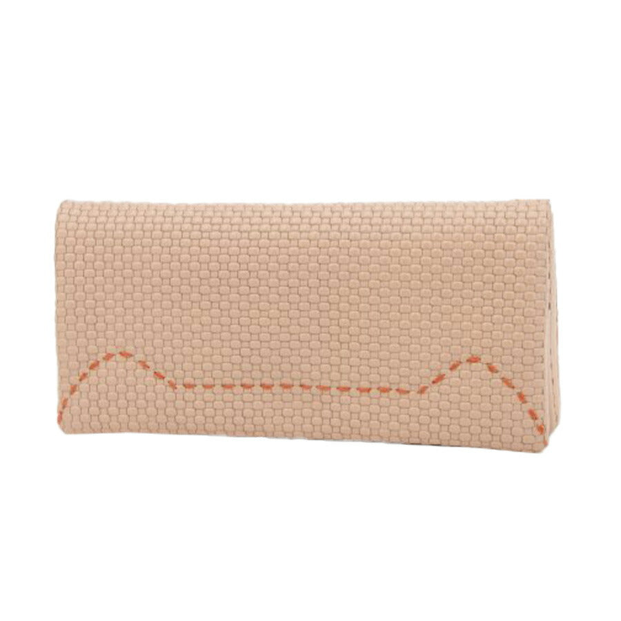 【tsumori chisato CARRY】 57892 エンボスメッシュ かぶせ長財布 ネコステッチ ウォレット サイフ レディース プレゼント 母の日 敬老の日 ピンク 日本製